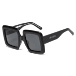 Black Luxury Timeless Oversized TR Sunglasses | Lunaire by AKA SAVRAN