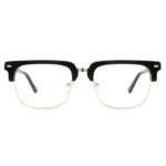 Black and Gold Metal Eyeglasses | Kinshasha by AKA SAVRAN