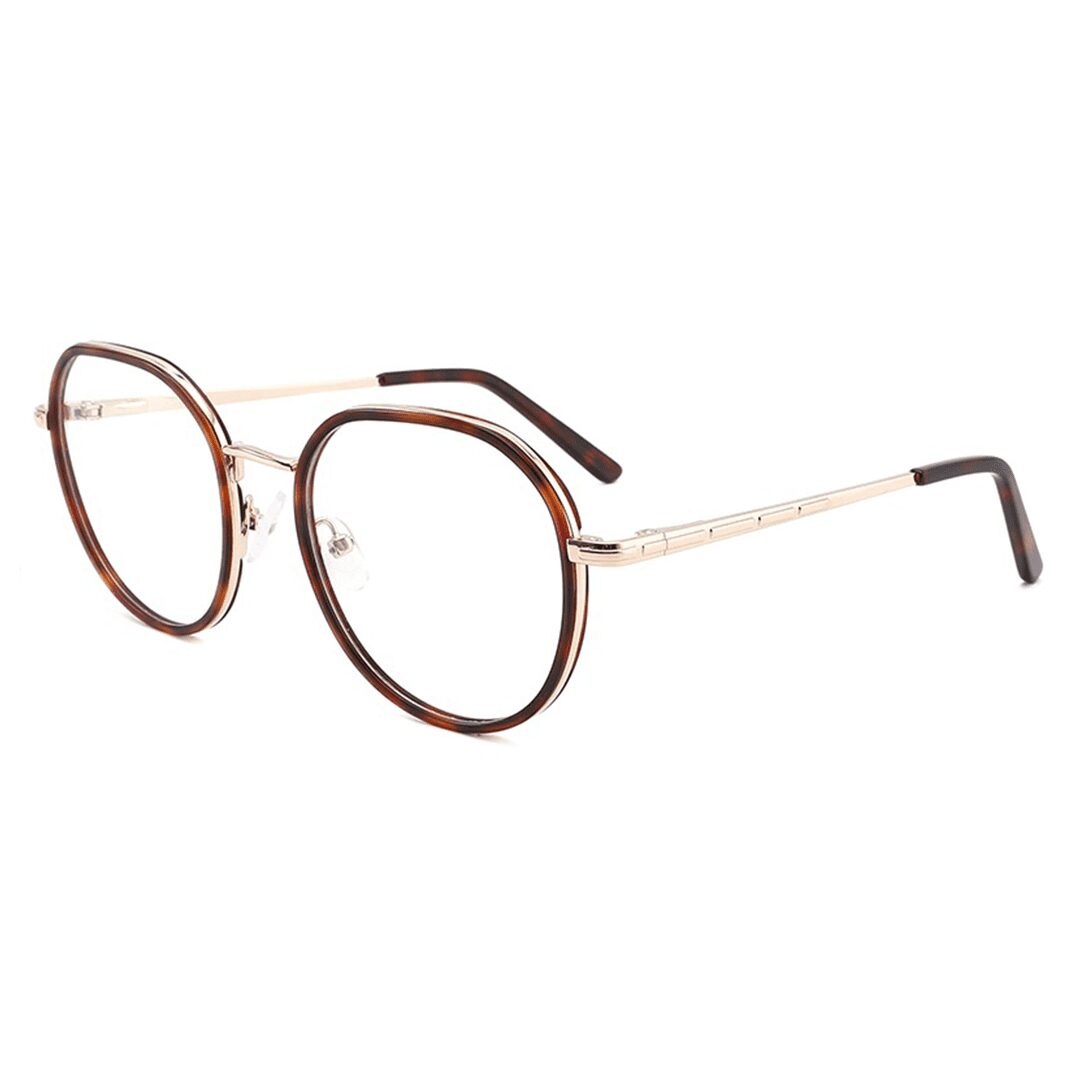 Pattern Brown Luxury Acetate Eyeglasses | Brazza by AKA SAVRAN