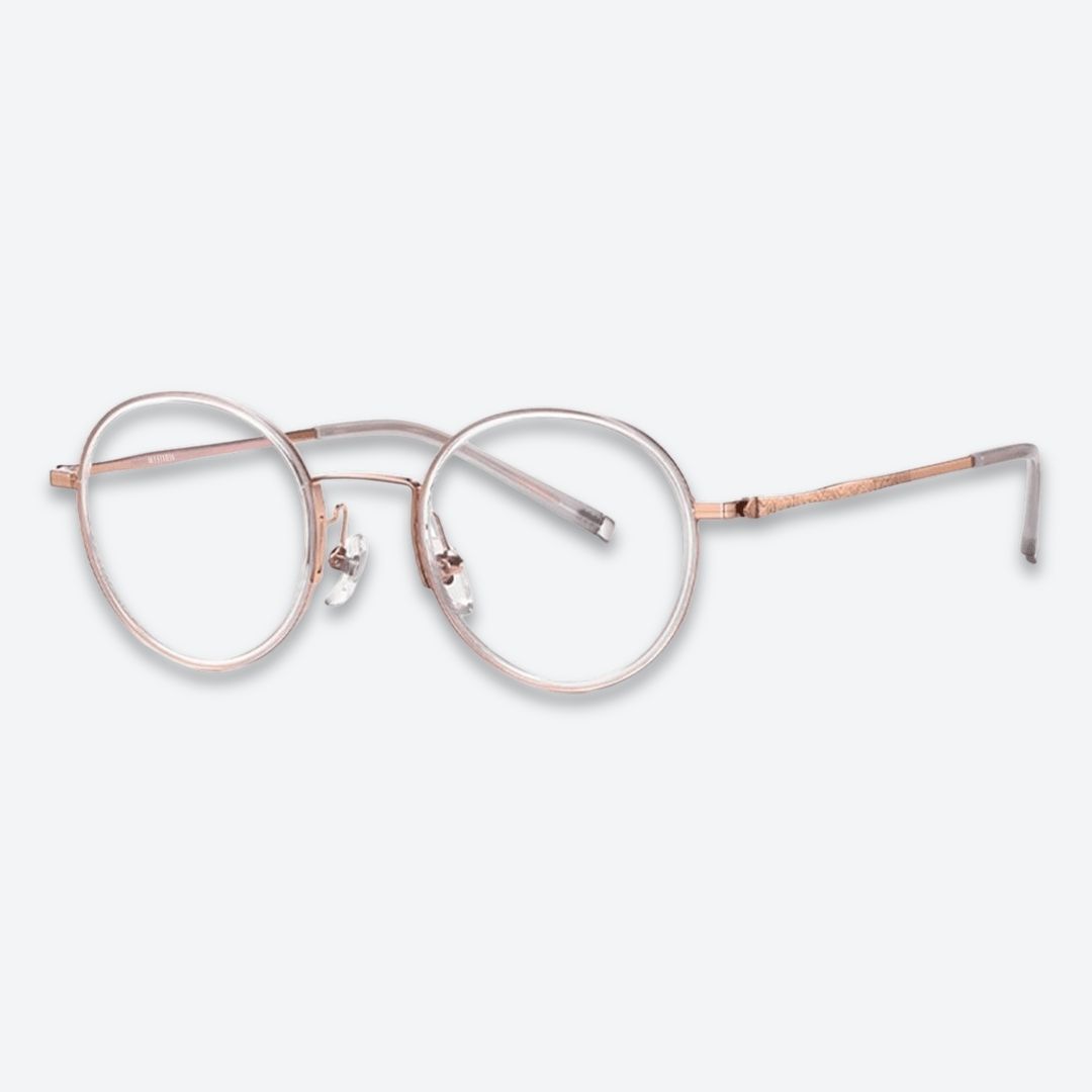 Gold Luxury Titanium Eyeglasses | Titan by AKA SAVRAN