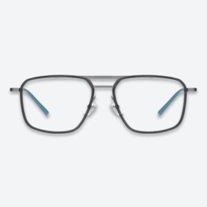 Grey Titanium Eyeglasses | Aviateur by AKA SAVRAN