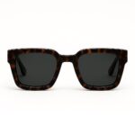 Rebel Tortoise, luxurious Tortoiseshell square sunglasses by AKA SAVRAN, inspired by Virgil Abloh and made out of acetate