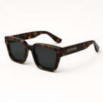 Rebel Tortoise, luxurious Tortoiseshell square sunglasses by AKA SAVRAN, inspired by Virgil Abloh and made out of acetate