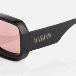 Luxury Oversized sunglasses, Supreme Noir by luxury eyewear brand AKA SAVRAN, similar to Loewe Paula's Ibiza Dive in Mask Sunglasses
