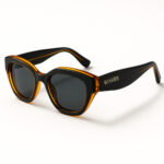Black and Orange Futuristic Acetate Sunglasses | Révolution II by AKA SAVRAN